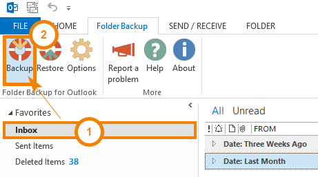 Folder Backup for Outlook - How to back up Outlook?